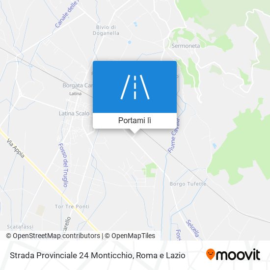 Mappa Strada Provinciale 24 Monticchio