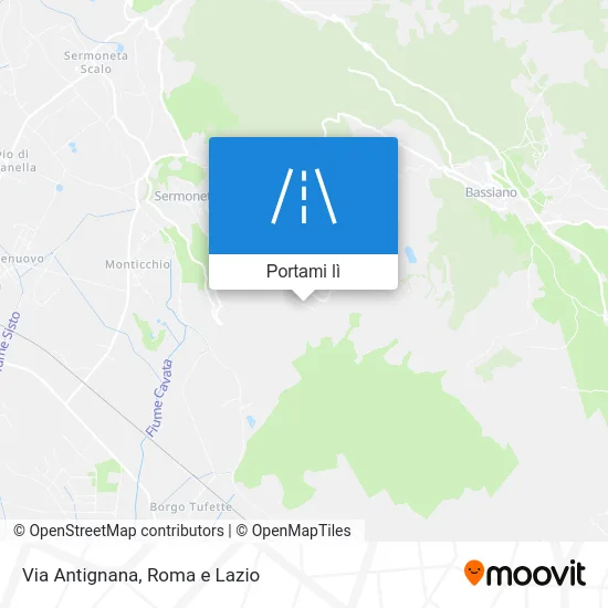 Mappa Via Antignana