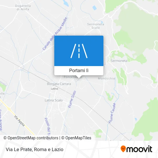 Mappa Via Le Prate
