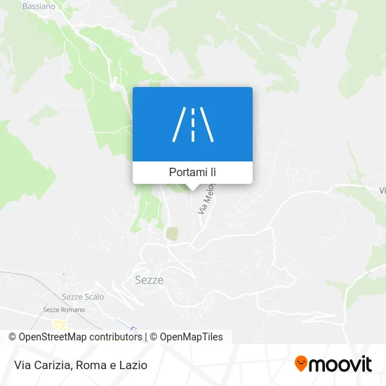 Mappa Via Carizia
