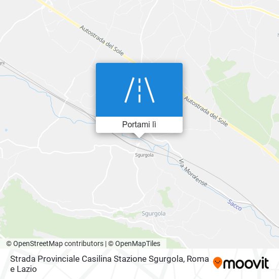 Mappa Strada Provinciale Casilina Stazione Sgurgola