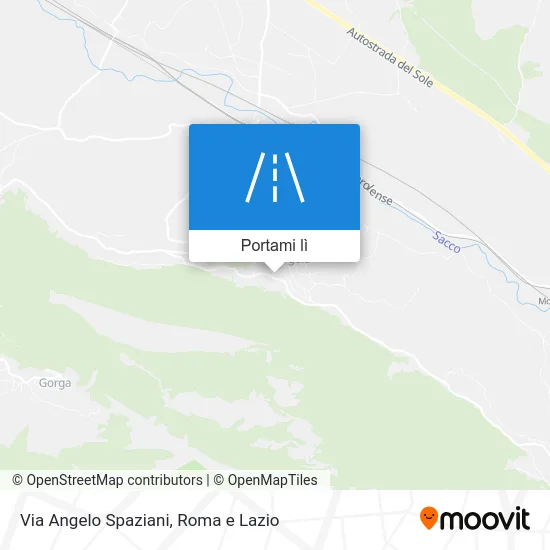 Mappa Via Angelo Spaziani