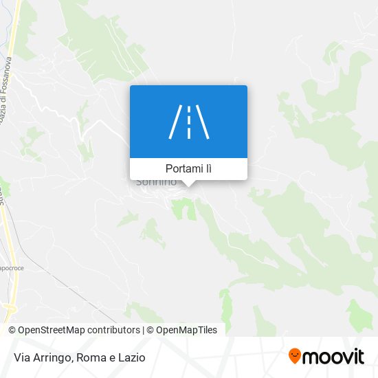 Mappa Via Arringo