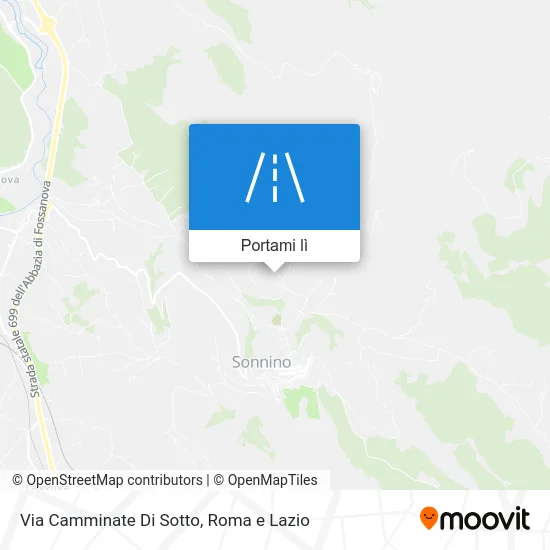 Mappa Via Camminate Di Sotto