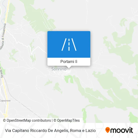 Mappa Via Capitano Riccardo De Angelis