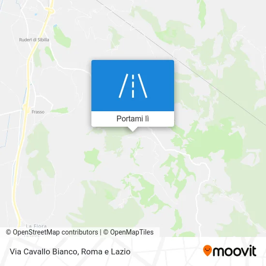 Mappa Via Cavallo Bianco