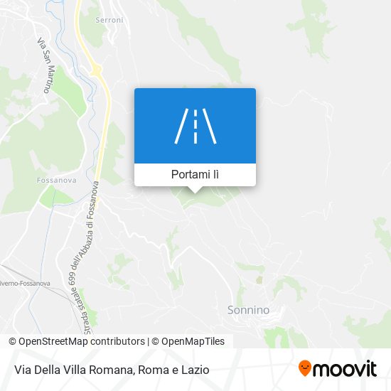 Mappa Via Della Villa Romana