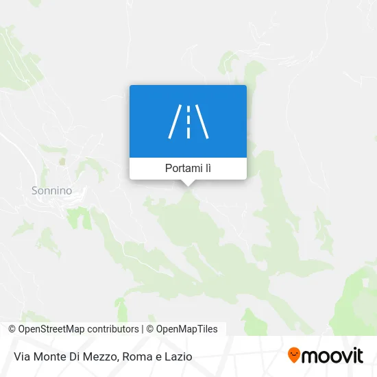 Mappa Via Monte Di Mezzo