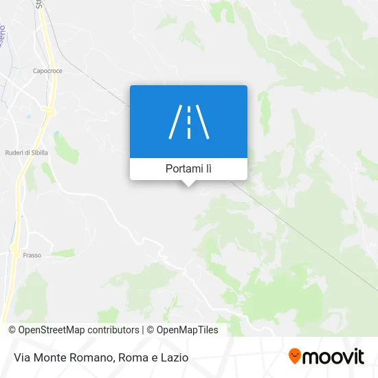 Mappa Via Monte Romano