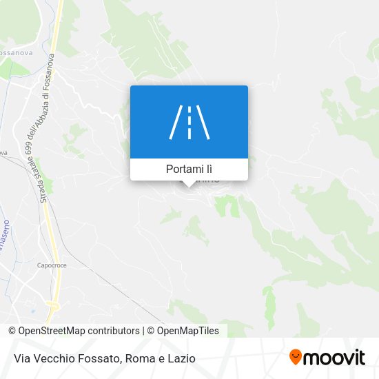 Mappa Via Vecchio Fossato