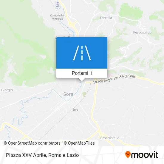 Mappa Piazza XXV Aprile