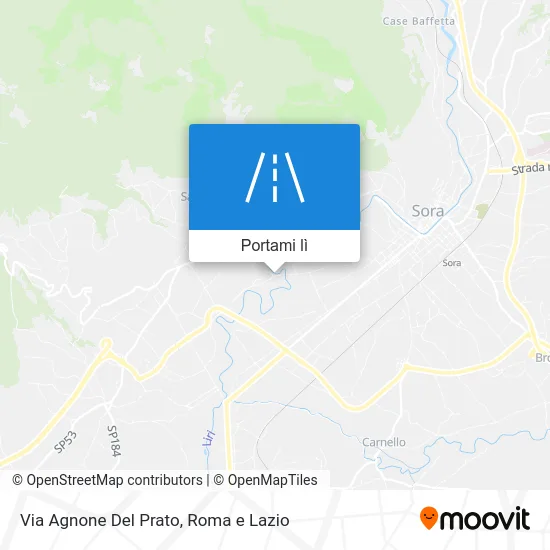 Mappa Via Agnone Del Prato