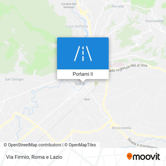 Mappa Via Firmio