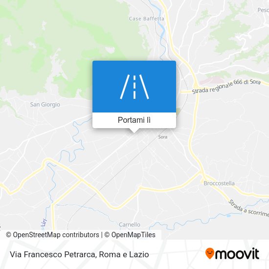 Mappa Via Francesco Petrarca