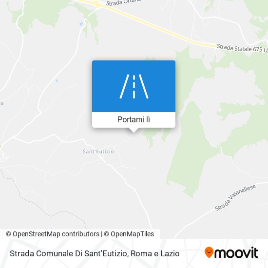 Mappa Strada Comunale Di Sant'Eutizio