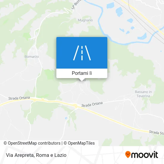 Mappa Via Arepreta