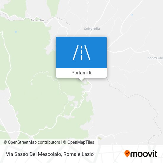 Mappa Via Sasso Del Mescolaio