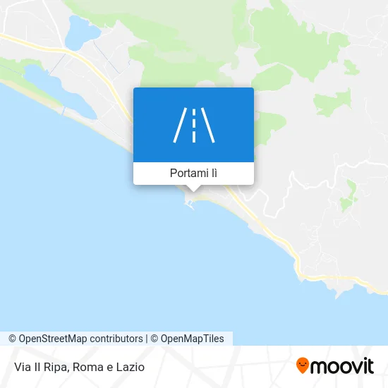 Mappa Via II Ripa
