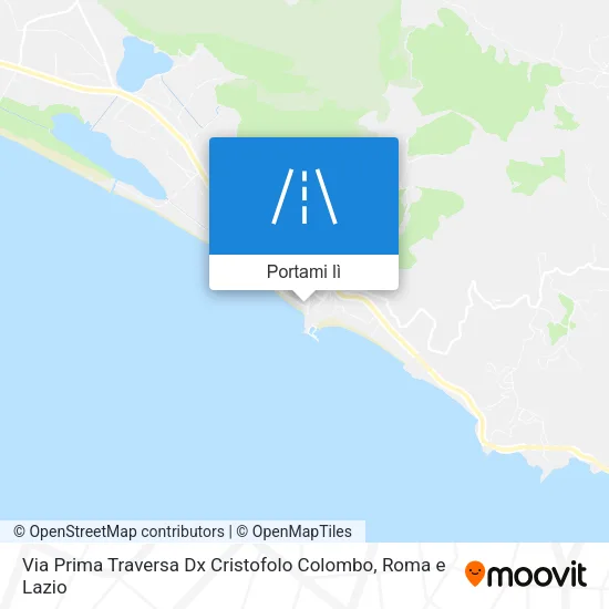 Mappa Via Prima Traversa Dx Cristofolo Colombo