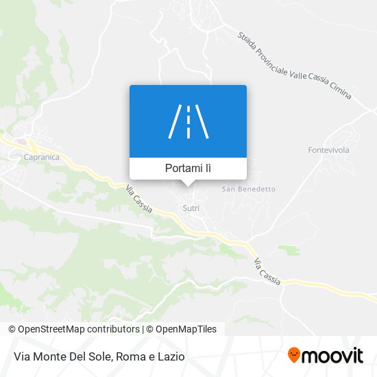 Mappa Via Monte Del Sole