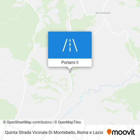 Mappa Quinta Strada Vicinale Di Montebello