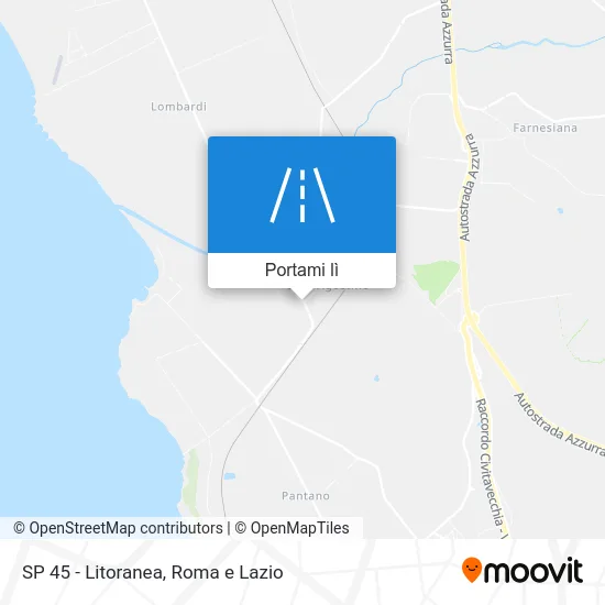 Mappa SP 45 - Litoranea