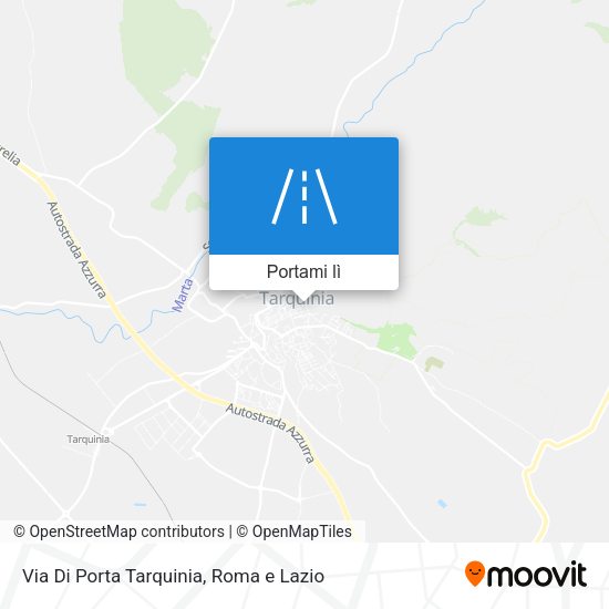 Mappa Via Di Porta Tarquinia