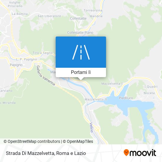 Mappa Strada Di Mazzelvetta