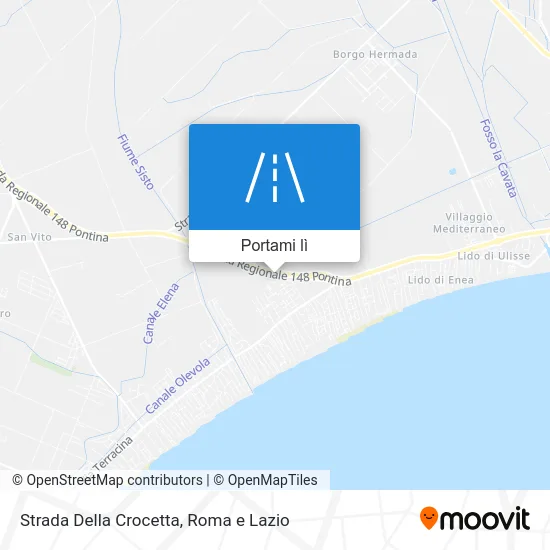 Mappa Strada Della Crocetta