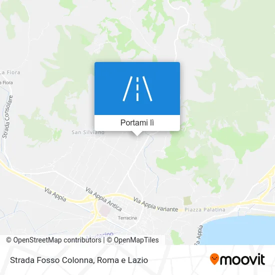 Mappa Strada Fosso Colonna