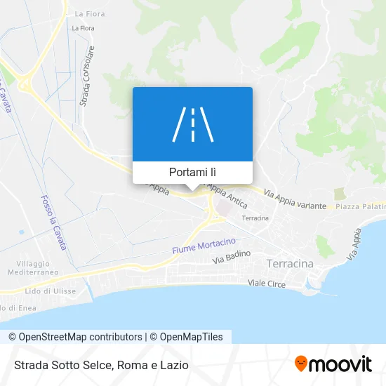 Mappa Strada Sotto Selce