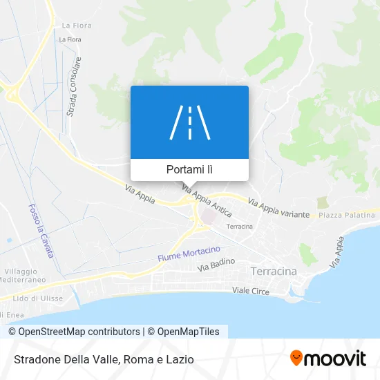 Mappa Stradone Della Valle
