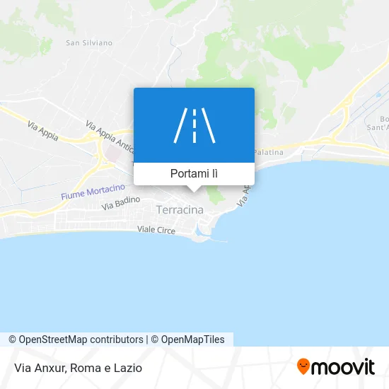 Mappa Via Anxur