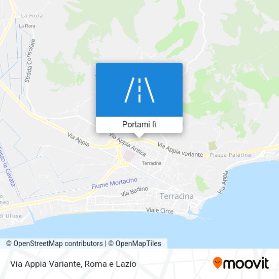 Mappa Via Appia Variante