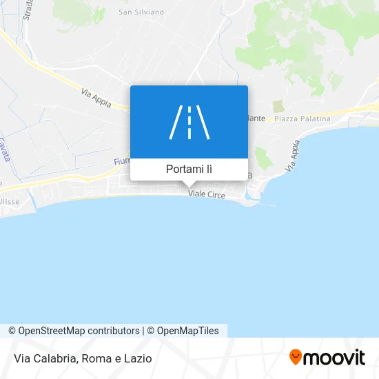 Mappa Via Calabria