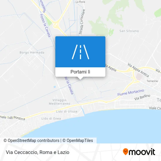 Mappa Via Ceccaccio