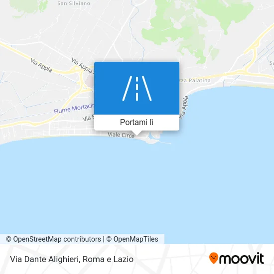 Mappa Via Dante Alighieri