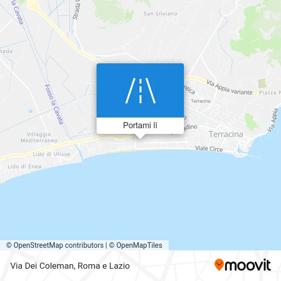 Mappa Via Dei Coleman