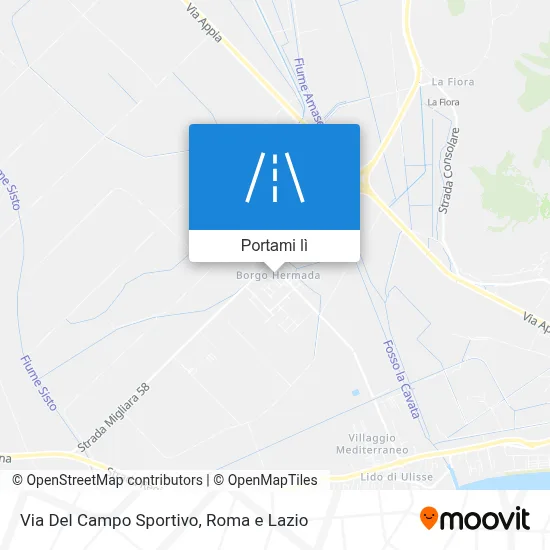 Mappa Via Del Campo Sportivo