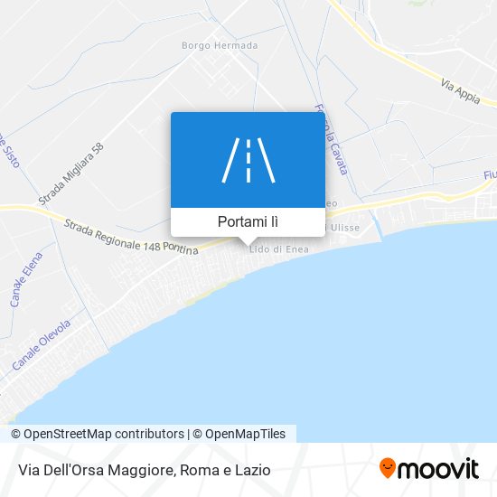 Mappa Via Dell'Orsa Maggiore