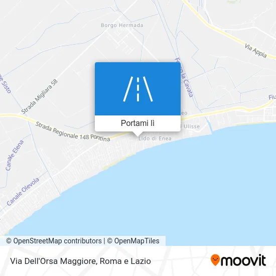 Mappa Via Dell'Orsa Maggiore