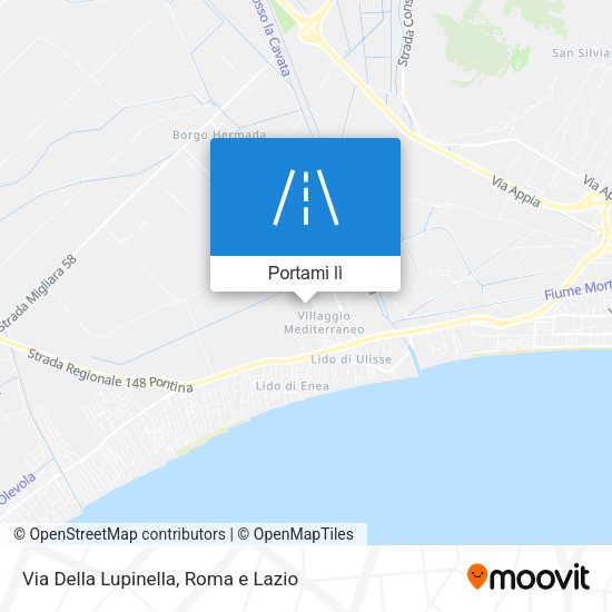 Mappa Via Della Lupinella