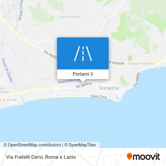 Mappa Via Fratelli Cervi