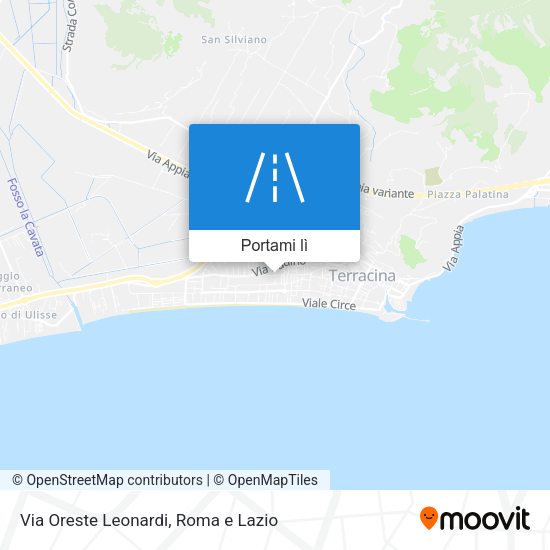 Mappa Via Oreste Leonardi
