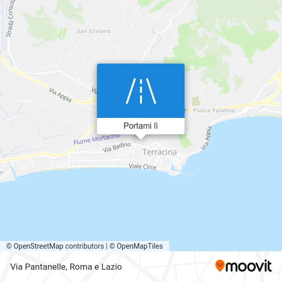 Mappa Via Pantanelle