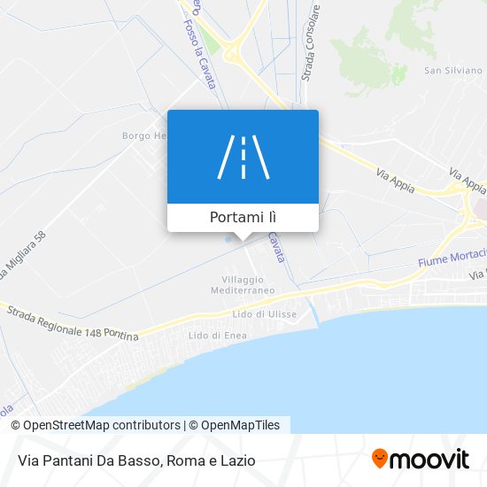Mappa Via Pantani Da Basso