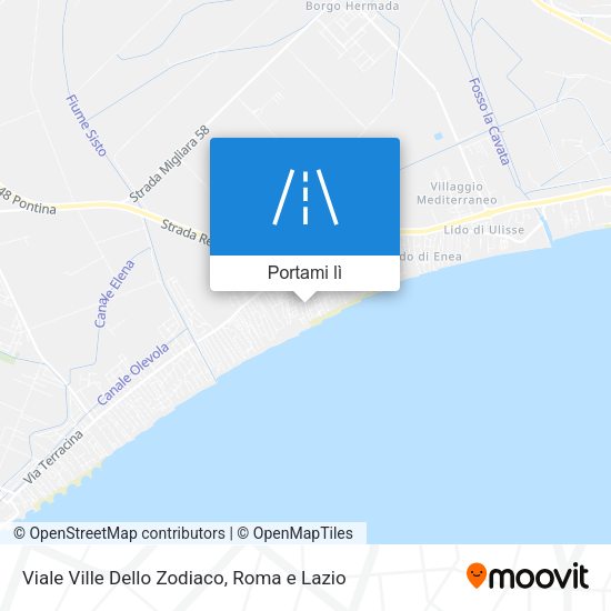 Mappa Viale Ville Dello Zodiaco