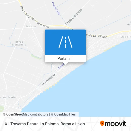 Mappa XII Traversa Destra La Paloma