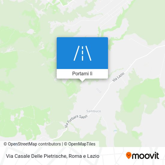 Mappa Via Casale Delle Pietrische