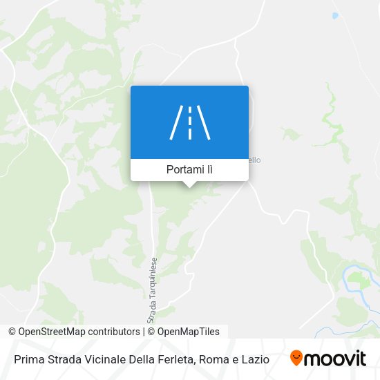 Mappa Prima Strada Vicinale Della Ferleta